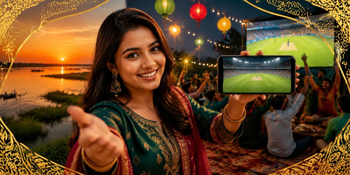 ট্যাংগুয়ার হাওরে প্রকৃতির পটভূমিতে মোবাইলে fk99 জ্যাকপট উপভোগ করছেন একজন খেলোয়াড়